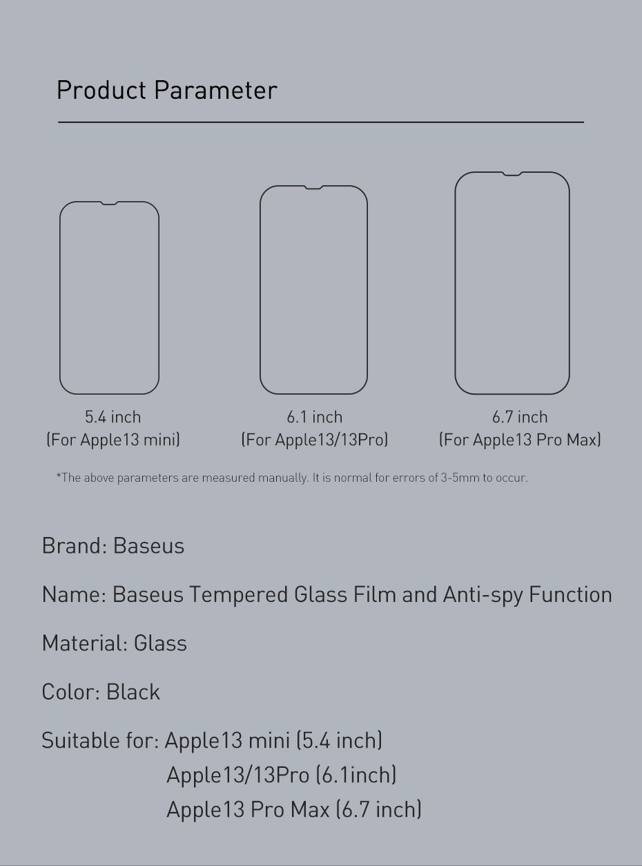Baseus-2PCS-for-iPhone-13-Mini-13-13-Pro-13-Pro-Max-Front-Film-9H-Anti-Explosion-Anti-Peeping-Full-C-1900004-12